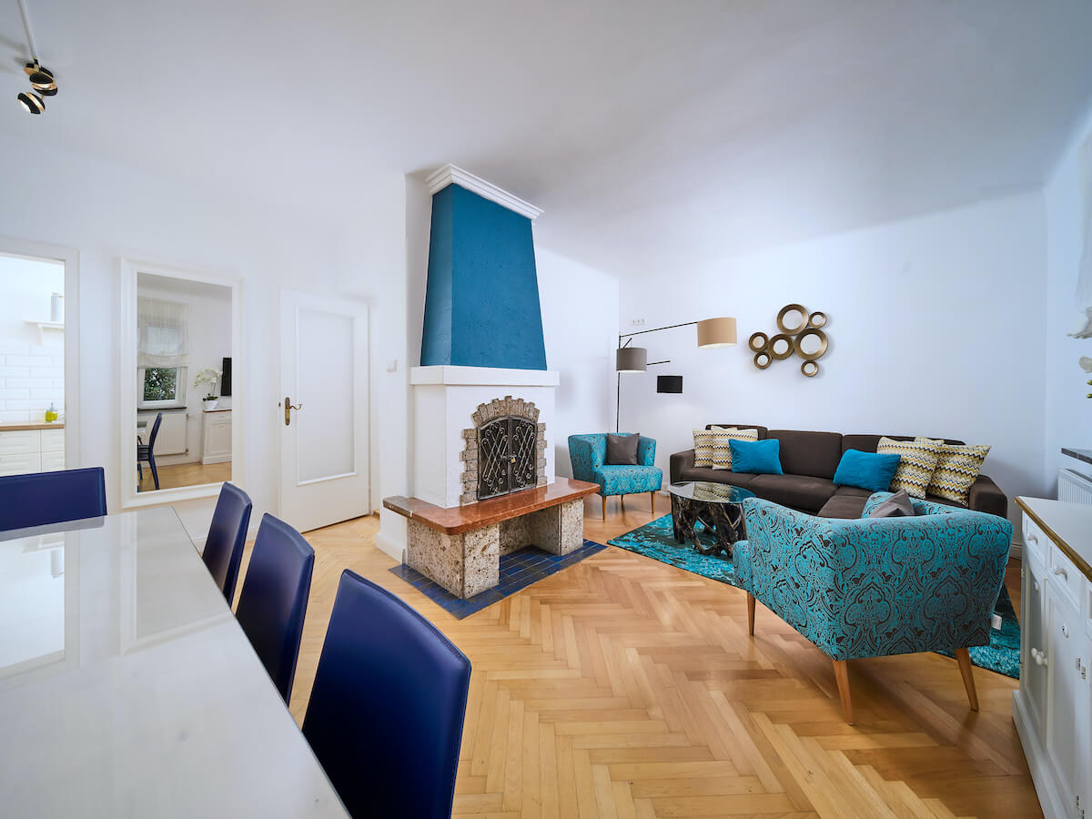 بيت عطلات Salzburg Residence منطقة المعيشة